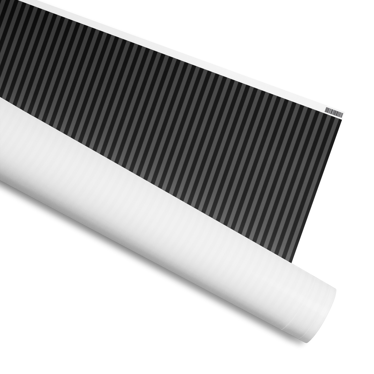 Wrapping Paper, Black and Gray Stripes, Available in 2 sizes, 30" x 72", 30" x 180" and 2 finishes, matte and glossy