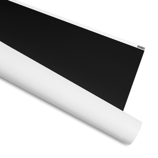 Wrapping Paper, Solid Black, Available in 2 sizes, 30" x 72", 30" x 180" and 2 finishes, matte and glossy 